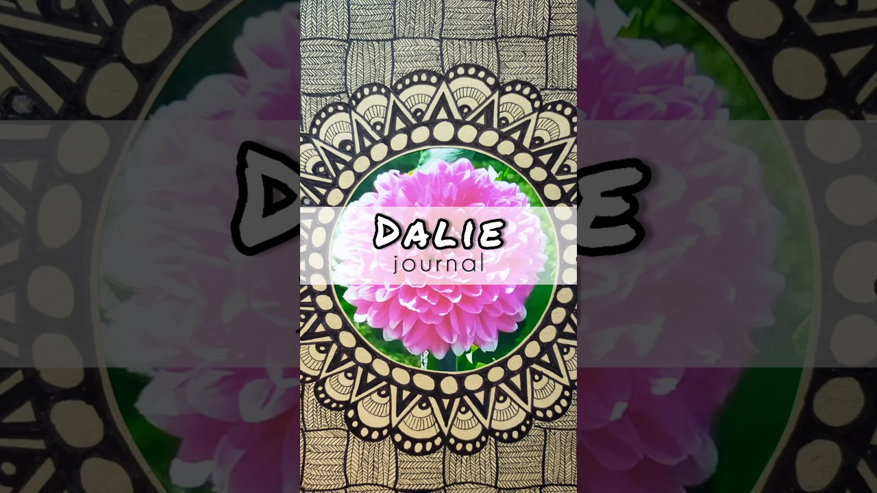 Zentangle inspired Journal | Doodles Journal | Travel Journal | Botanical journal