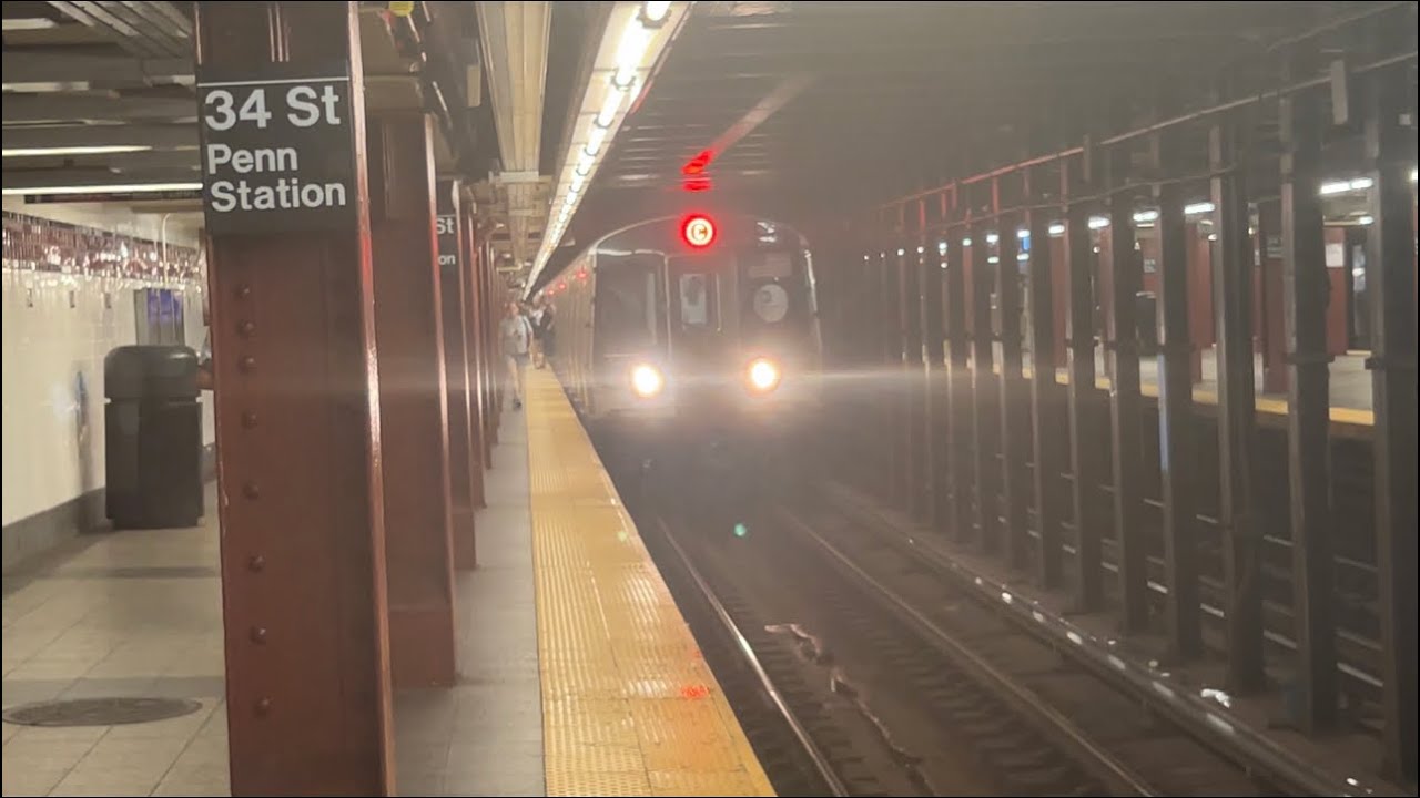 (A)(C)(E) Train Action at 34th Street-Penn Station.