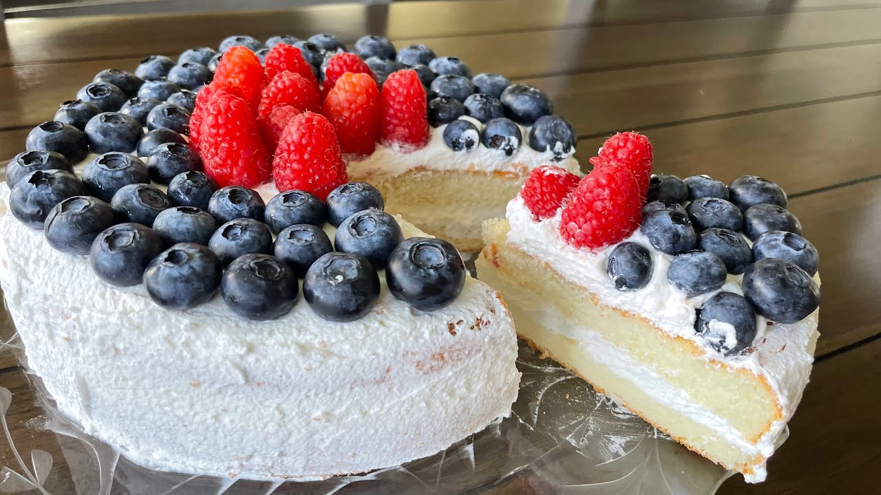 Easy Chiffon Cake Recipe 8寸戚风蛋糕