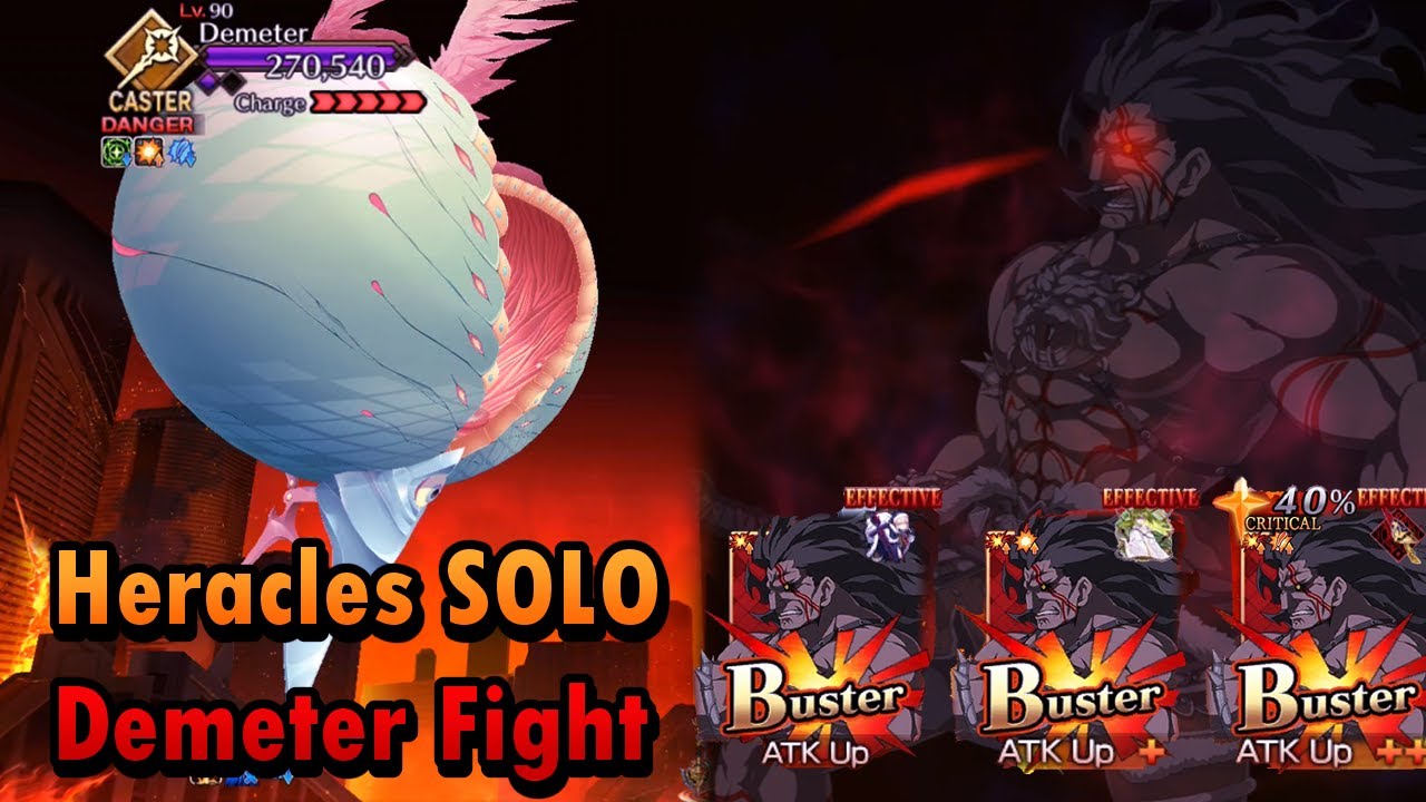 【FGO】 Heracles solos Demeter - 6th Anniversary LB 5.2 Olympus Memorial Quest