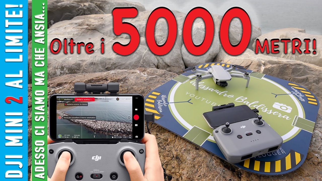 🟡DJI MINI 2 Range test 2 🟡 Oltre i 5000 metri!!CHE ANSIA!!😱