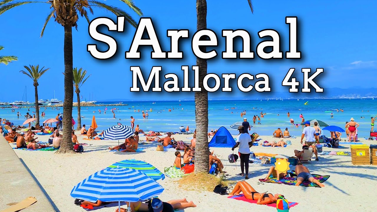 Playa S'Arenal | S'Arenal Mallorca | Spain 4K