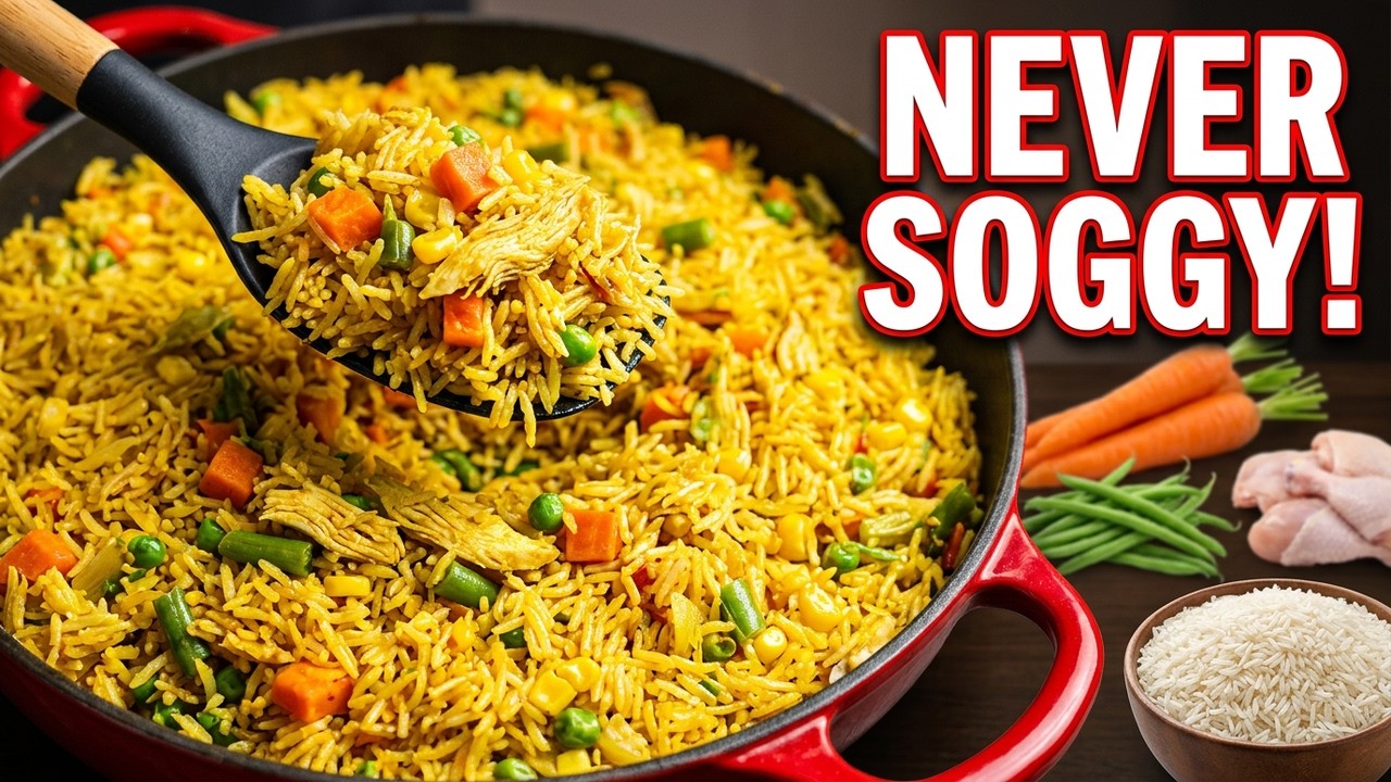NIGERIAN FRIED RICE PERFECTED - Never Soggy Again!