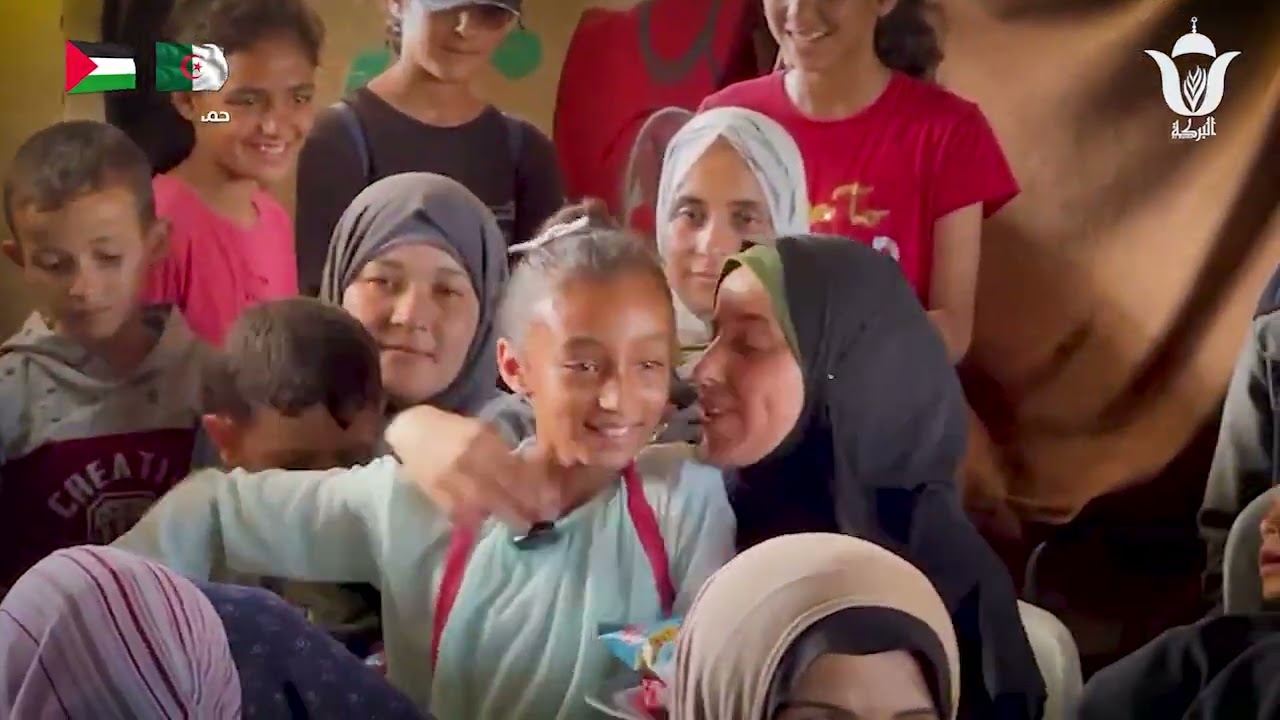 🔴فيديو لليوم 249 جمعية البركة الجزائرية تدعم فكرة المركز التعليمي المؤقت في مدرسة  فهد الصباح