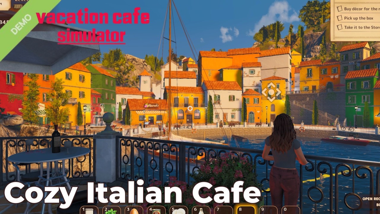 Vacation Cafe Simulator Demo | Cozy Cooking & Unlocking Margherita Pizza
