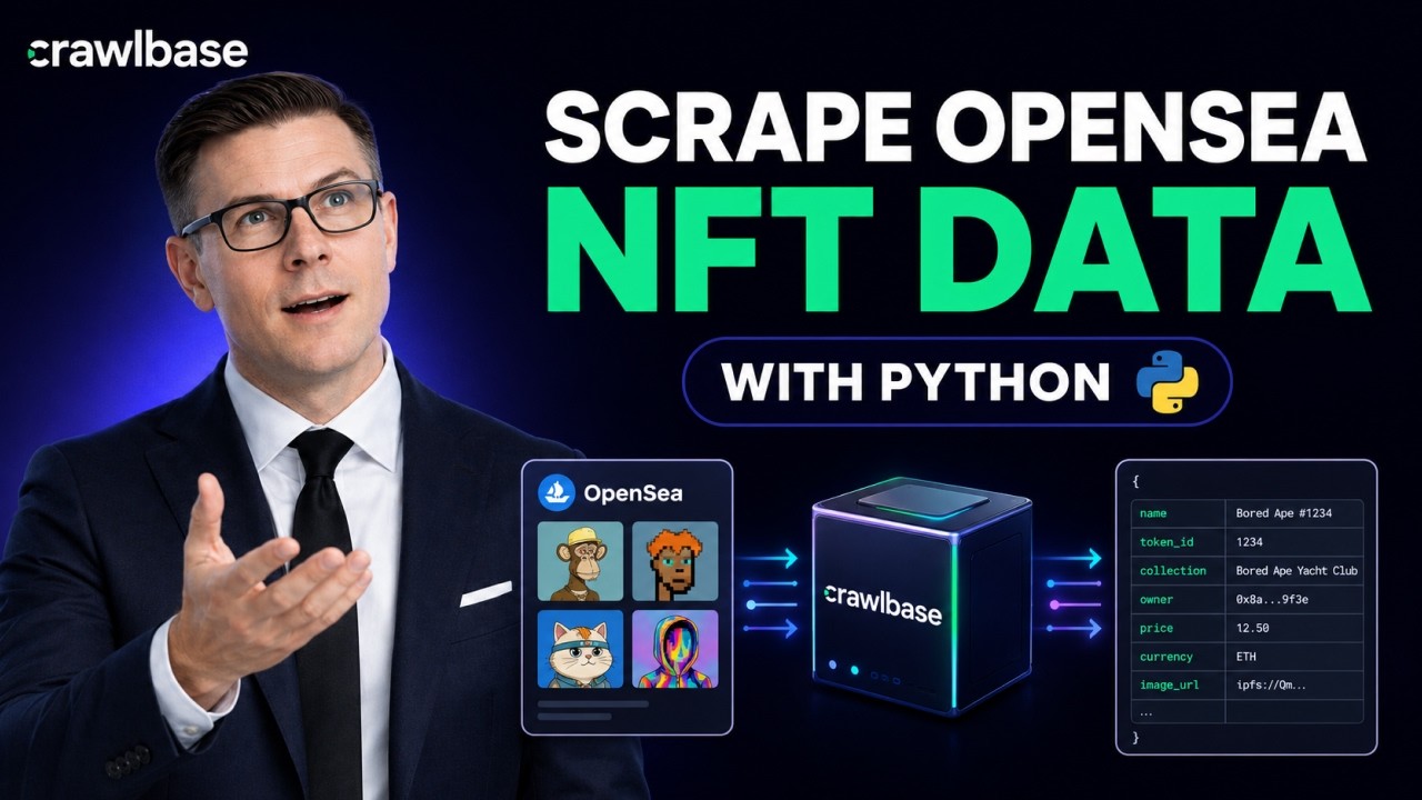 How to scrape Opensea NFT data with Python #webscraping #dataextraction #crawlbase
