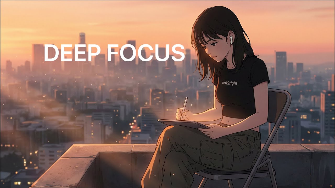 DEEP FOCUS: Golden Hour Lo-fi for Studying & Working [1 Hour] | left2right