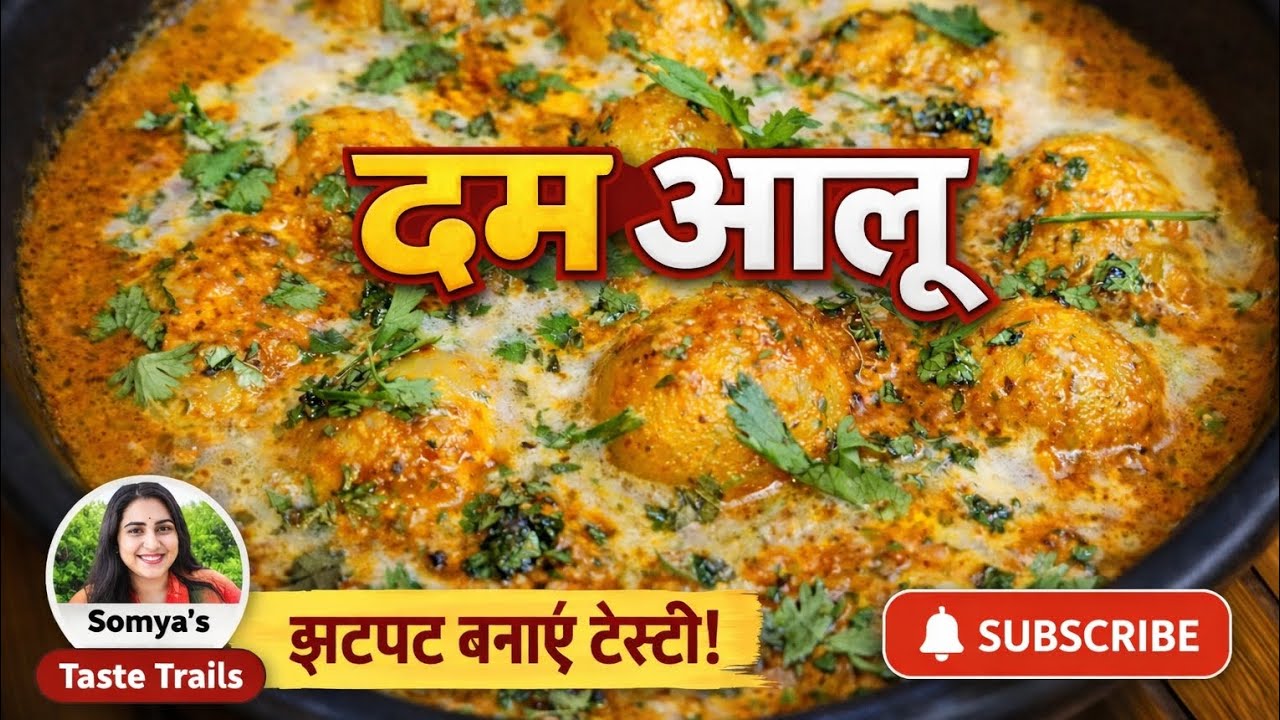 15 मिनट में दम आलू | इतना आसान तरीका आपने कभी नहीं देखा होगा!|somya'stastetrails 
