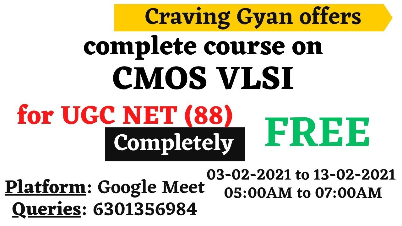 Introduction to CMOS VLSI UGC NET ESE | Craving Gyan