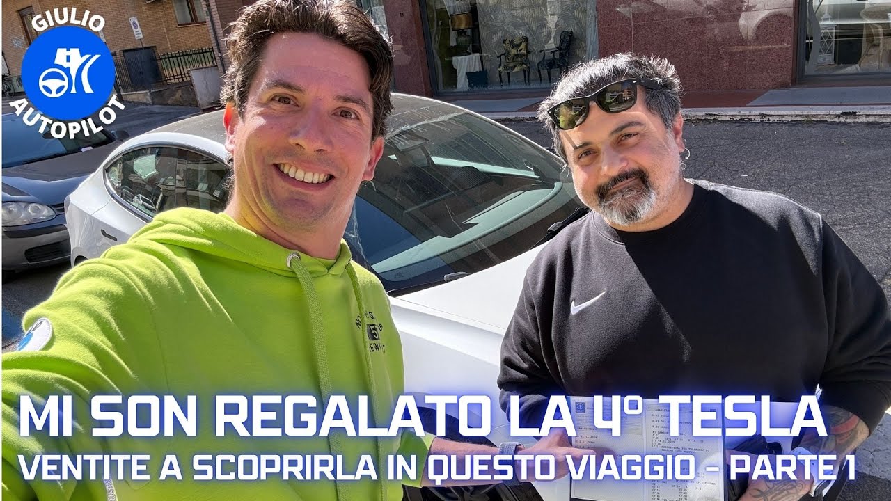 Vado a prendere a ROMA la mia 4° TESLA - Scoprite la nuova SAETTA 3.1 VLOG del ViAGGIO - PARTE 1