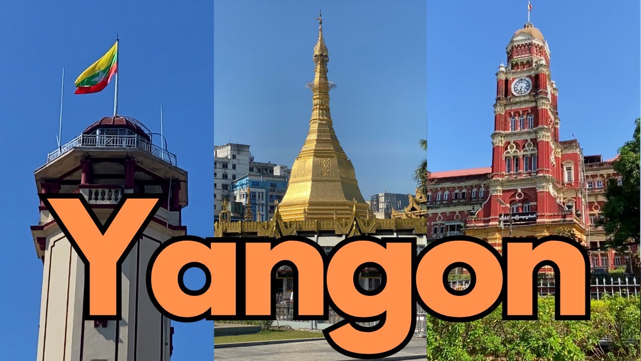 Downtown Yangon City - Myanmar 2024