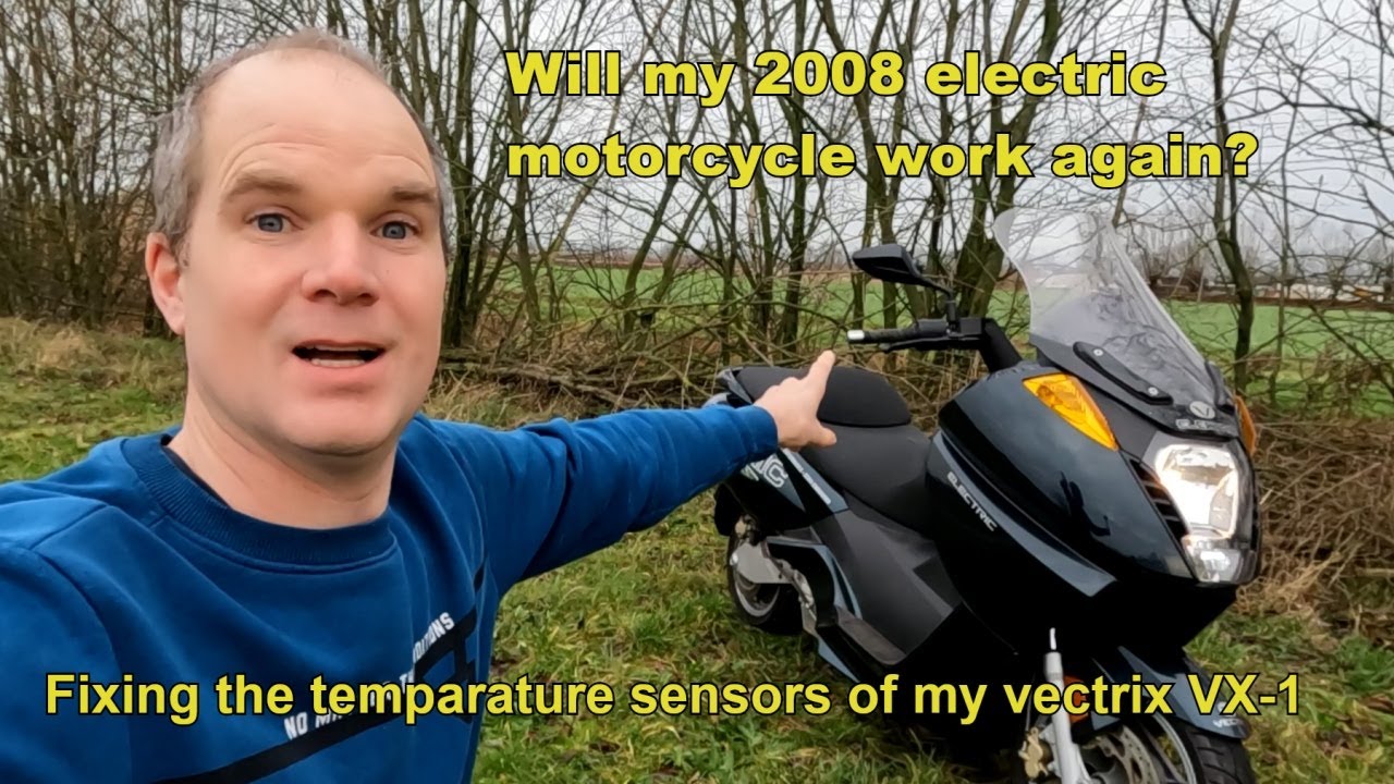 Vectrix VX-1 fixing the temperature sensorboards and the first drive