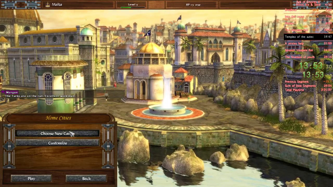 Speedrun Age of empires 3 - Act I: Blood - Easy - in 27:00