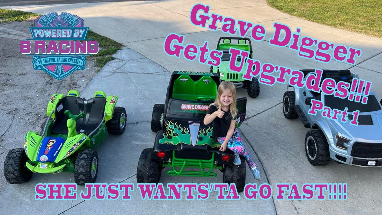 Grave Digger Power Wheels Gets Mega Upgrades!!!