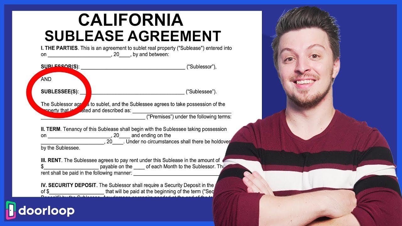 Your Guide to Writing a California Sublease Agreement
