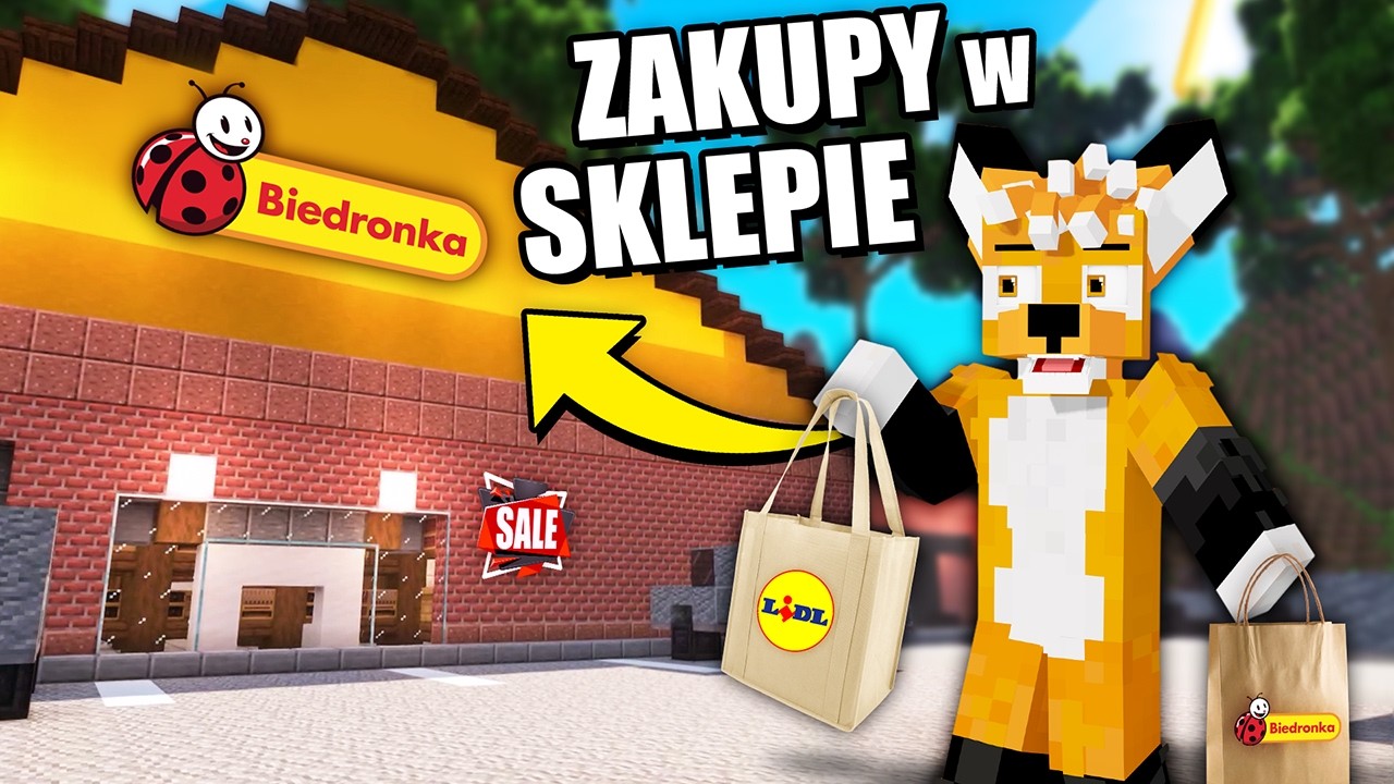 ROBIĘ ZAKUPY W BIEDRONCE, ale to MINECRAFT!