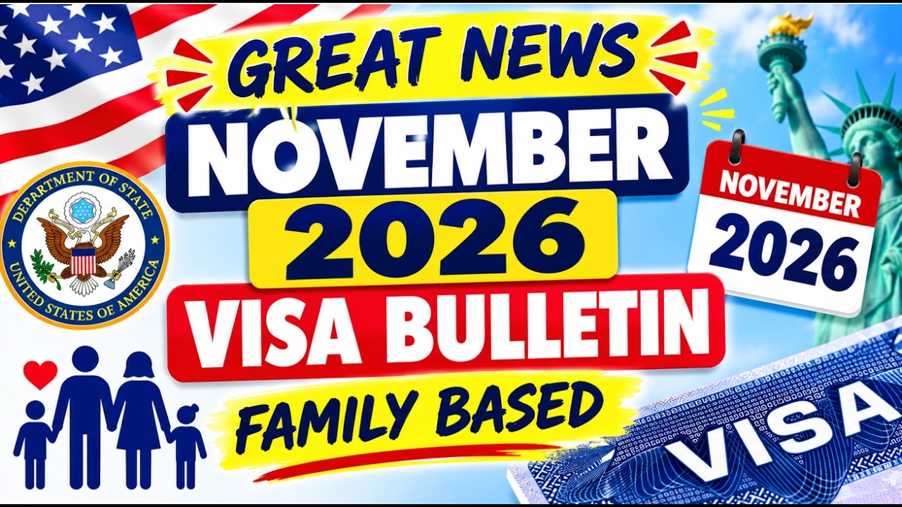 Визовый бюллетень на ноябрь 2026 года для семейной иммиграции (Green Card) || Визы категорий F1, ...