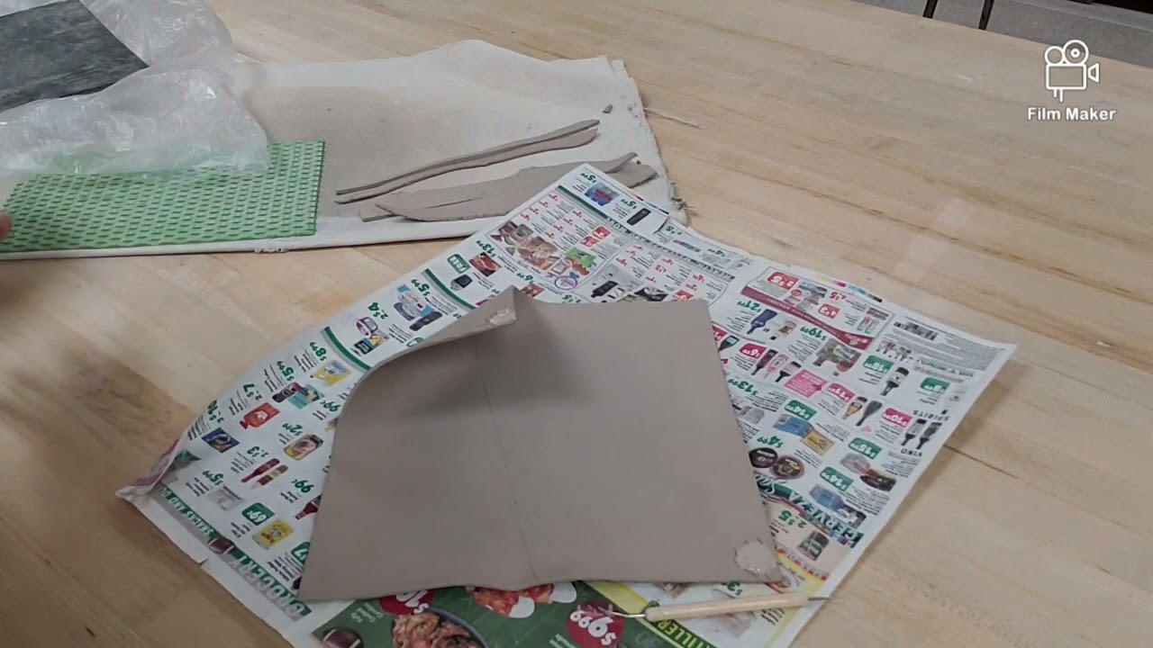Easy clay love envelope wall plater ceramic project