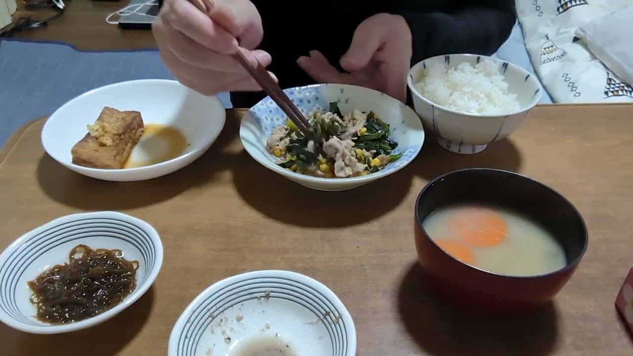 厚揚げは焼くだけで旨いゆうじろうの今日の晩ごはん
