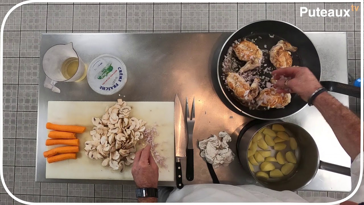 Puteaux Cuisine - Suprême de volaille aux champigons