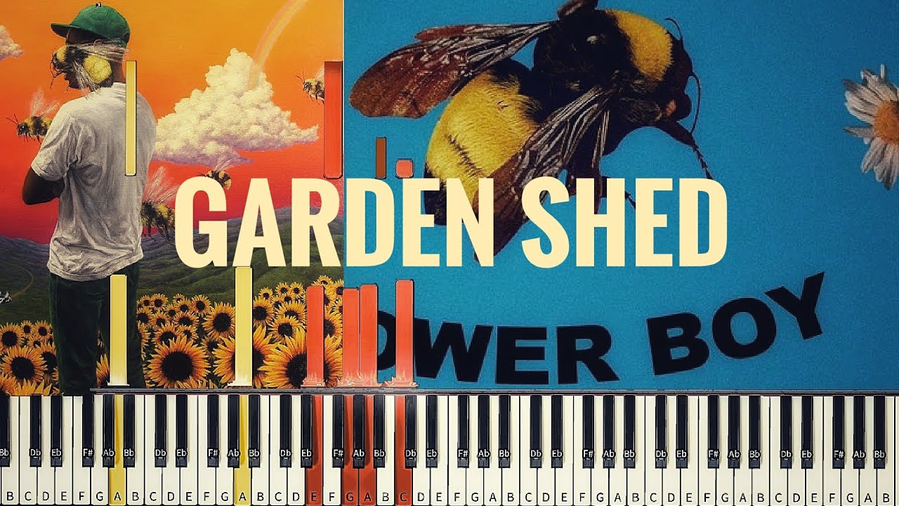 Tyler The Creator - Garden Shed [#reggiewatkins piano synthesia tutorial]