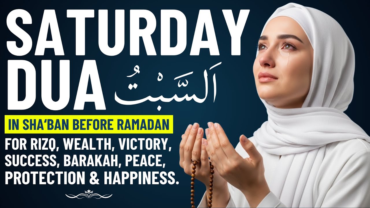 SATURDAY DUA in SHA'BAN BEFORE RAMADAN | Prayers For Rizq, Wealth, Blessing, Peace, and Protection