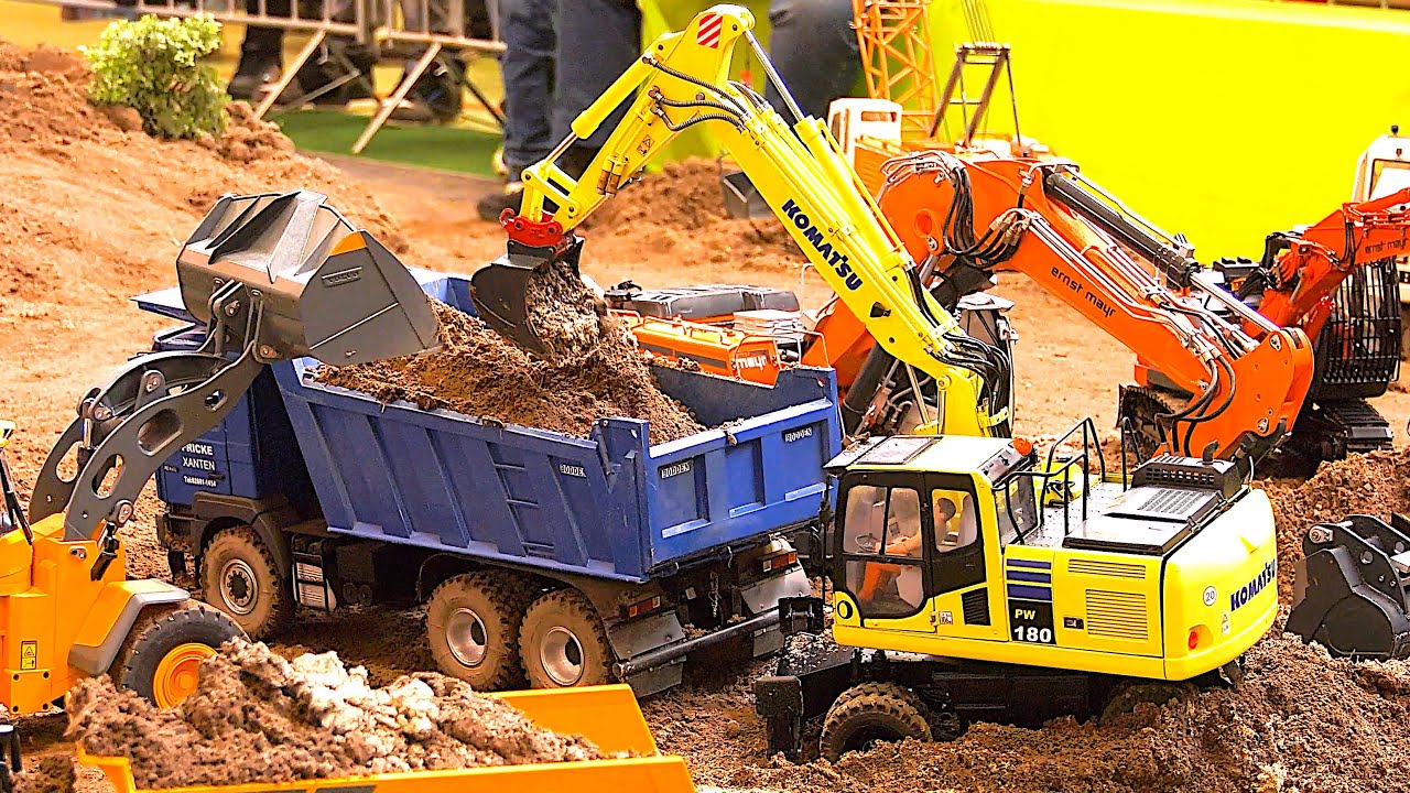 Lots of RC Excavators and RC Dump Trucks / Best of Construction Site Vehicles / RC Trucks RC Digger