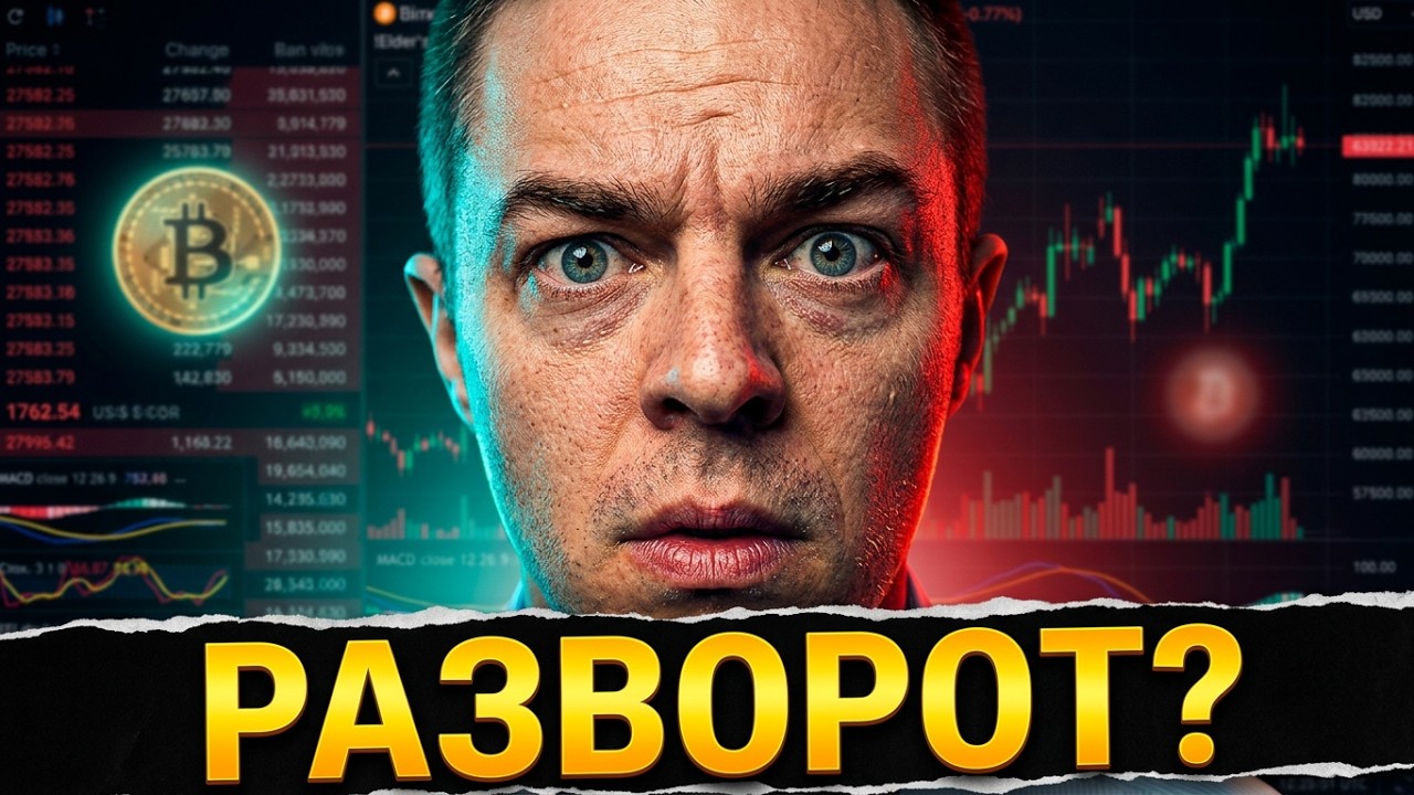 БИТКОИН⚡️СРОЧНО ЗАКРОЙ ТЕРМИНАЛ! Чистейший разворот по BTC? | прогноз, крипта, трейдинг
