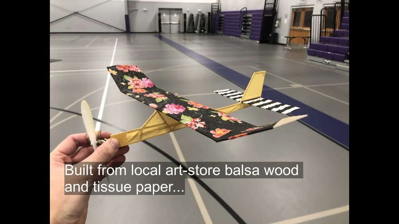 Prairie Bird No-Cal Rubber-Powered Indoor Flight