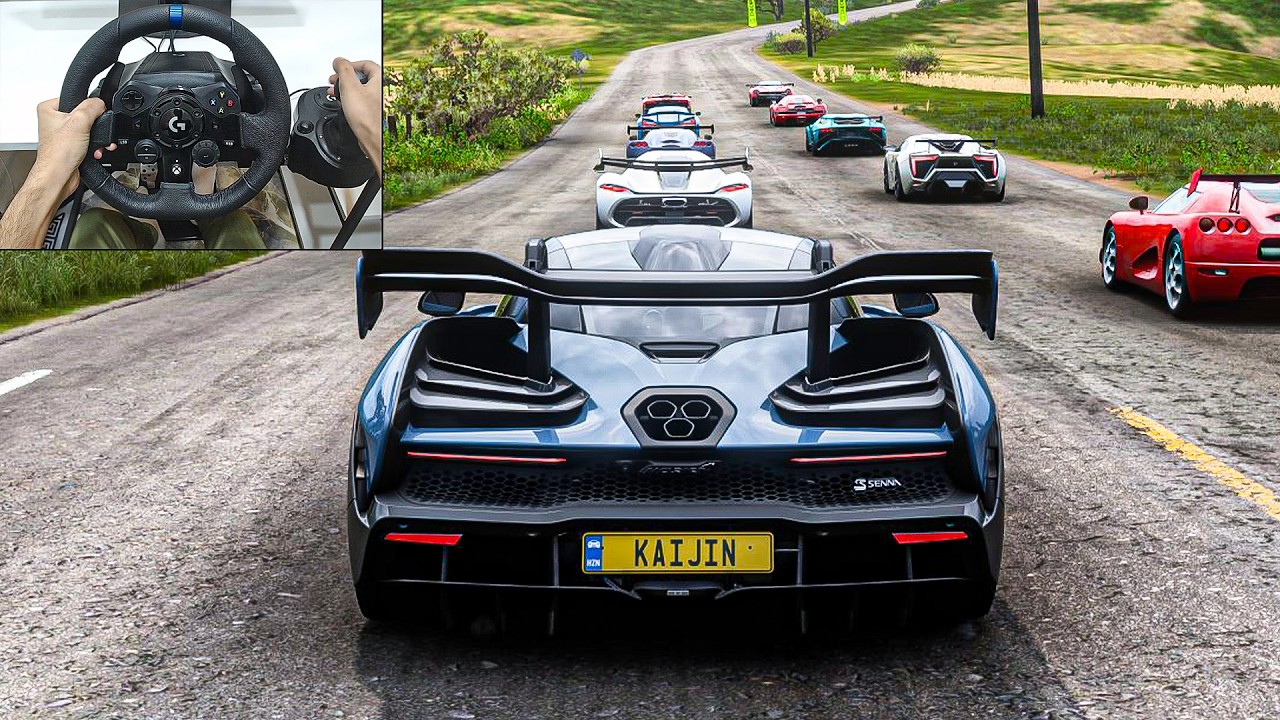 McLaren Senna VS Hypercars - Forza Horizon 5 | Logitech G923 Steering Wheel