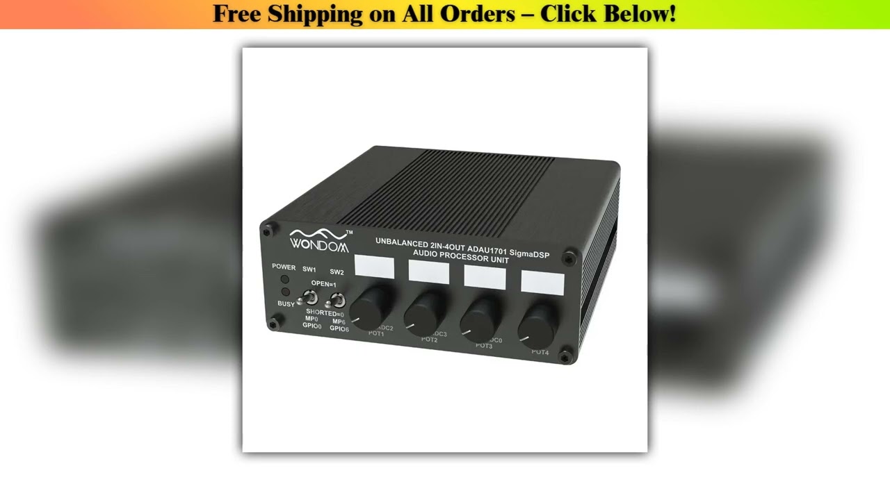 ADAU1701 2.1 4.0 DSP Digital Signal Processing Preamp 2-in 4-out Tone Board Digital Crossover