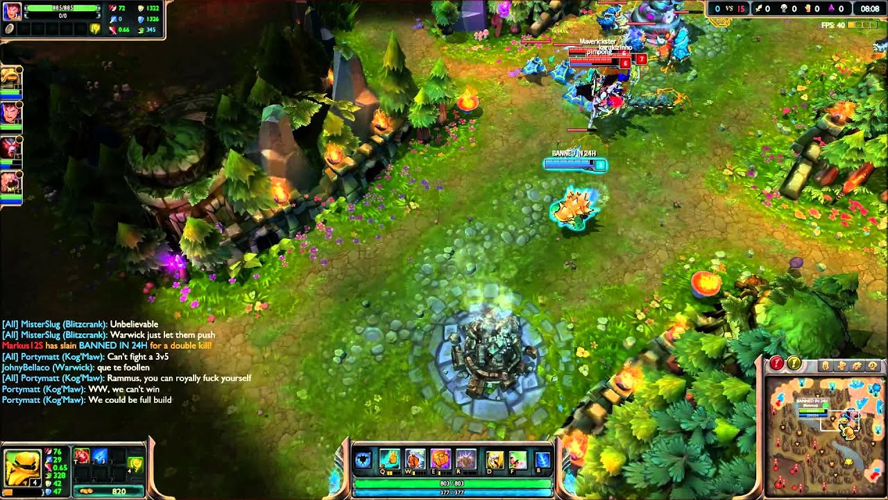 BANNED IN 24H - Ranked Placement game intentional feeding.