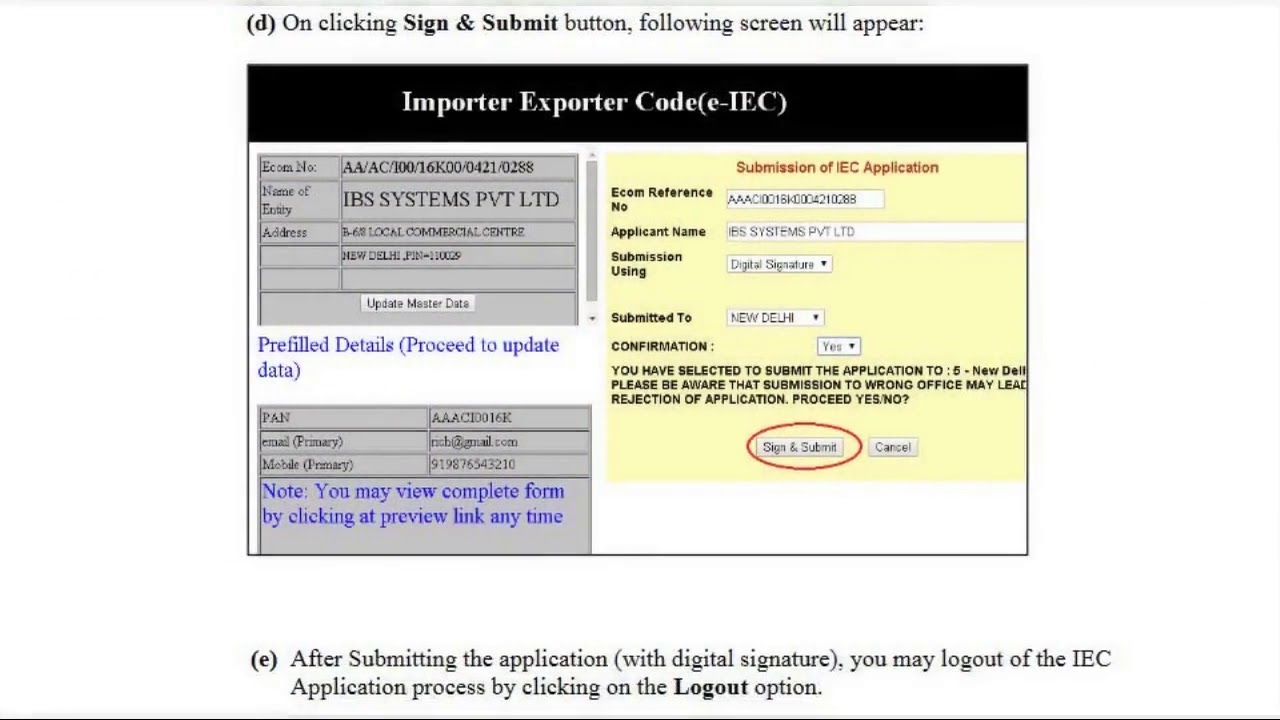 Login for IEC Online