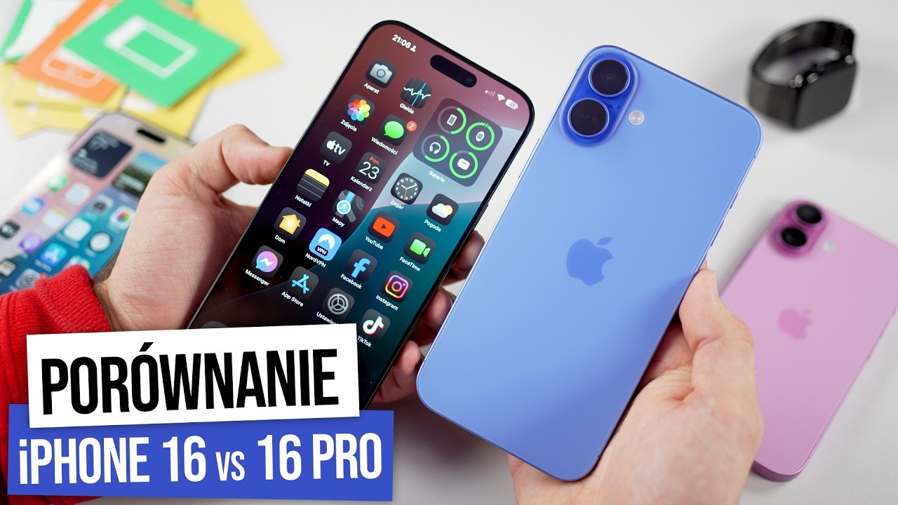 iPhone 16 vs iPhone 16 Pro - 3 KLUCZOWE Różnice, WARTO Dopłacić? | Porównanie