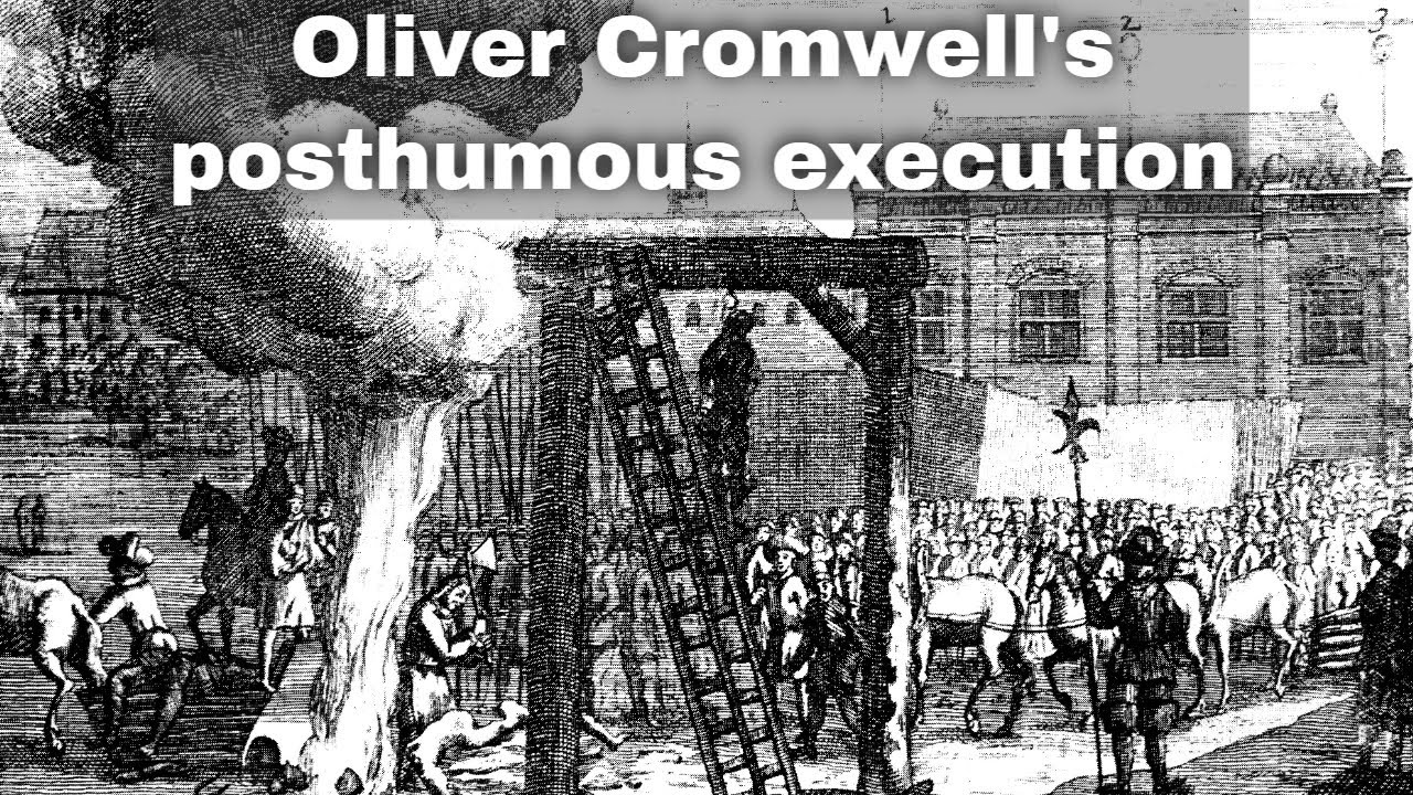 30th January 1661: Oliver Cromwell posthumously executed, two and a half years after his death