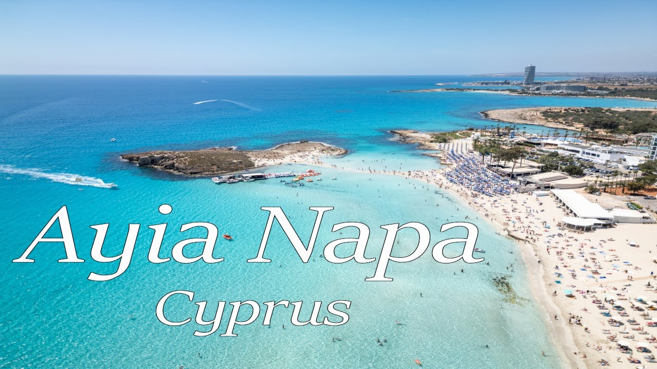 RAJSKA plaża w Ayia Napa z drona | Cypr 🇨🇾 [4K] | Stunning Paradise Beach, Ayia Napa | Drone View