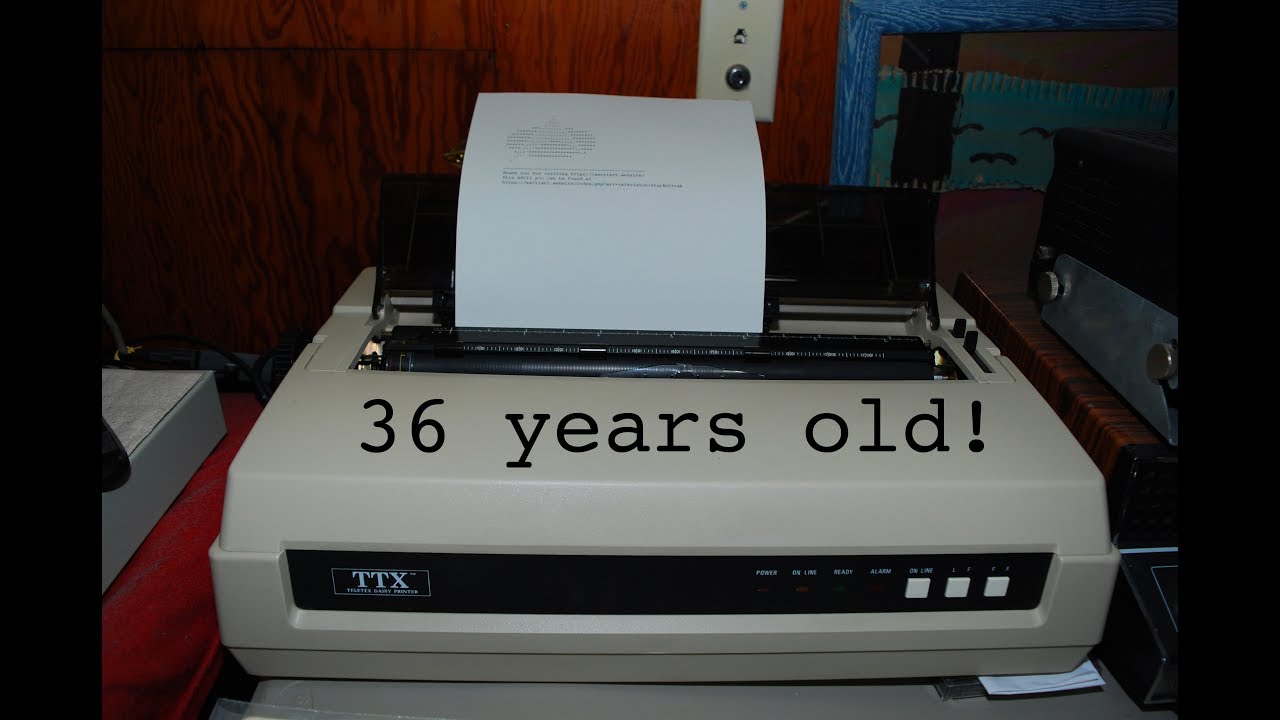 1980s TTX Daisy Wheel Printer in 2019