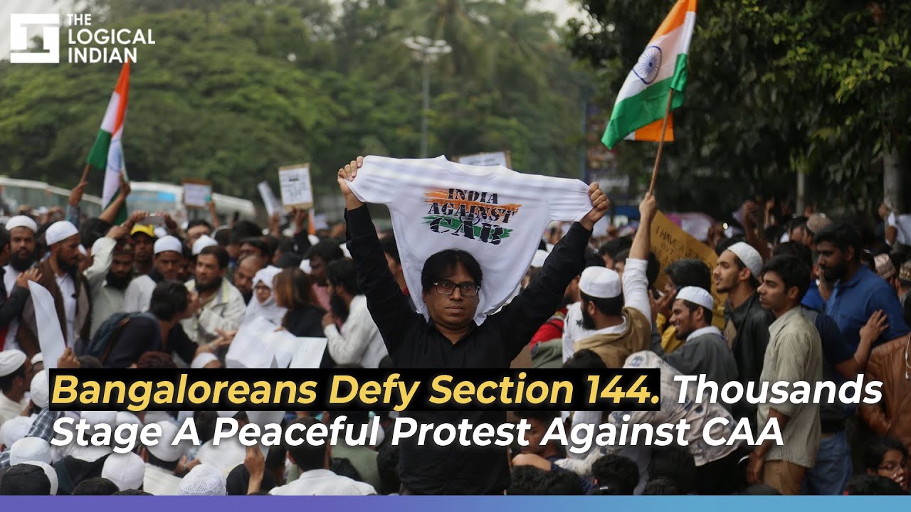 Bangaloreans Defy Section 144. Thousands Stage A Peaceful Protest Against CAA