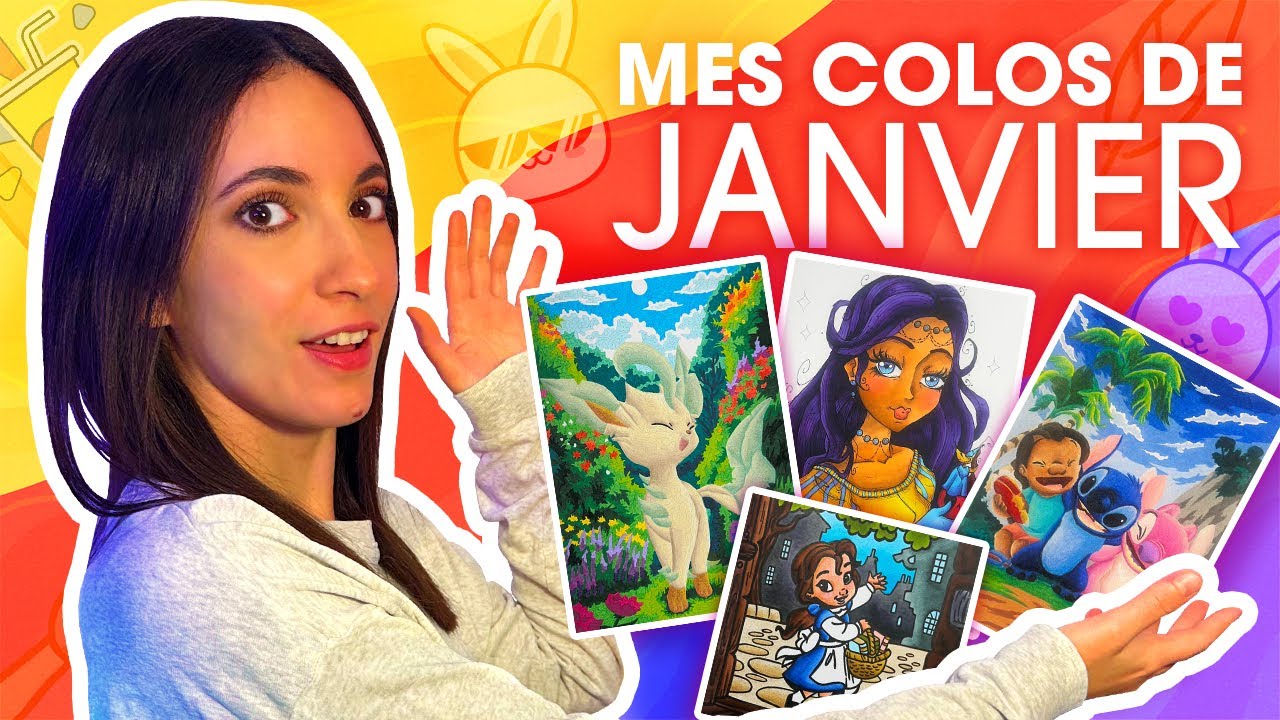 Mon bilan coloriage de janvier 2026 | Coloriages terminés + coloriages en cours | Disney, mystère