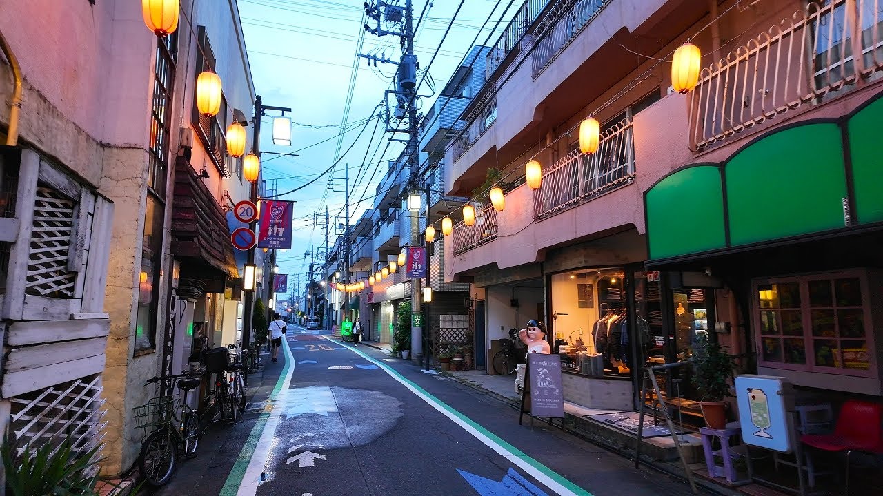 夕方から夜の高円寺・阿佐ヶ谷を散歩【4K東京街歩き】Japan Tokyo 4K dusk walkingtour/Koenji,Asagaya
