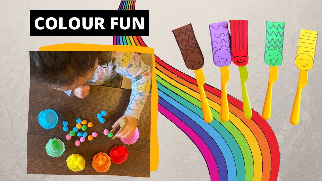 Preschool at Home: Toddler activities at home to learn the Colours | Homeschooling for beginners