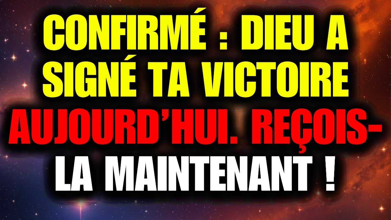 💌 VOTRE CAS A FAIT PLEURER DIEU… LE MIRACLE A DÉJÀ ÉTÉ SIGNÉ AUJOURD’HUI !