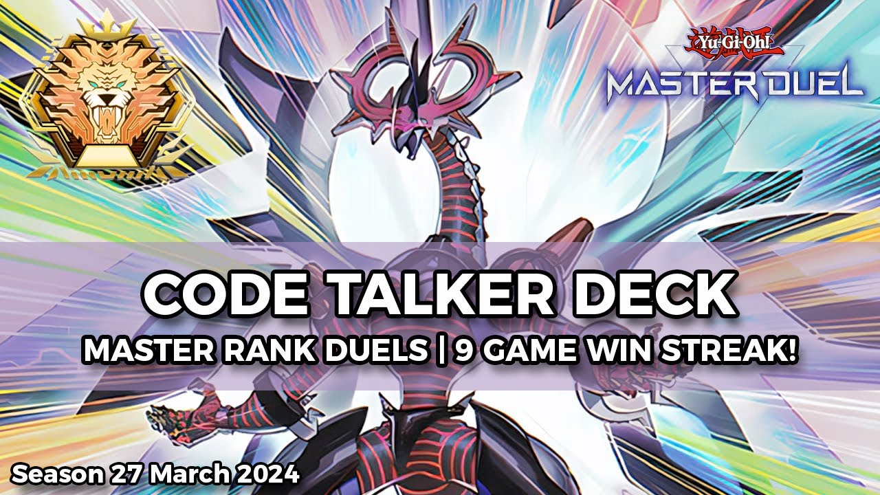 Code Talker Destroying the Meta Going 2nd Duels Season 27 - Yu-Gi-Oh! Master Duel