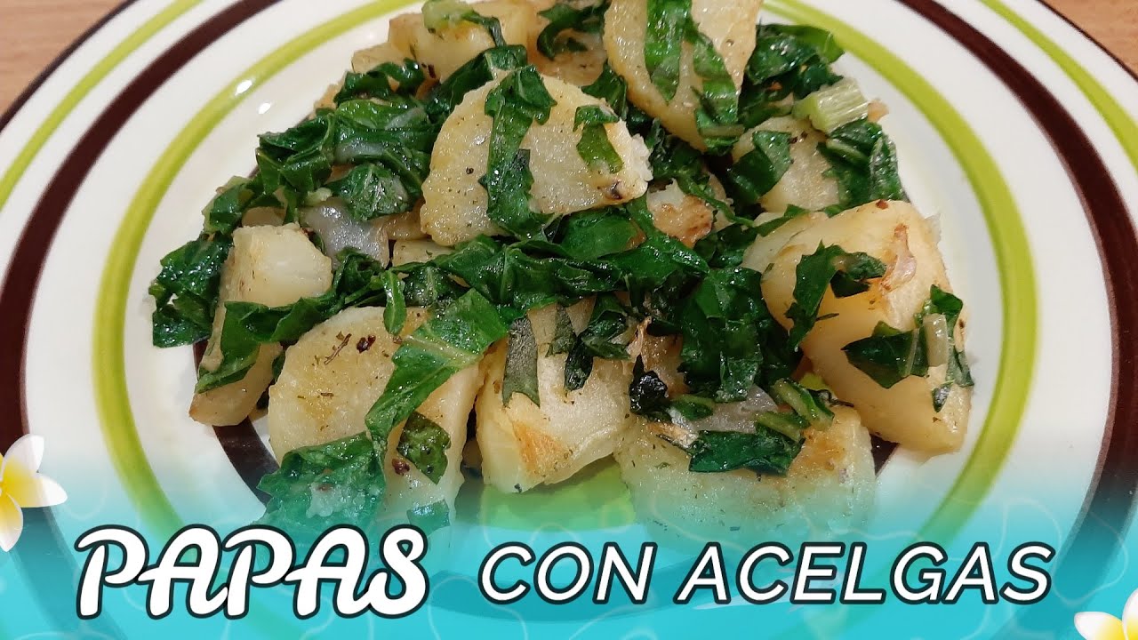 Como hacer papas con acelgas