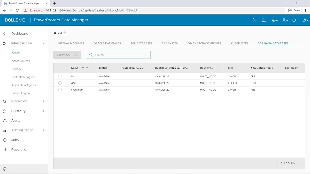Protect & Restore SAP Hana using Dell EMC PowerProtect