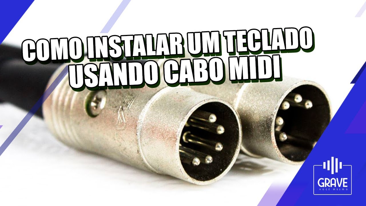 Como Instalar um Teclado Controlador usando Cabo Midi