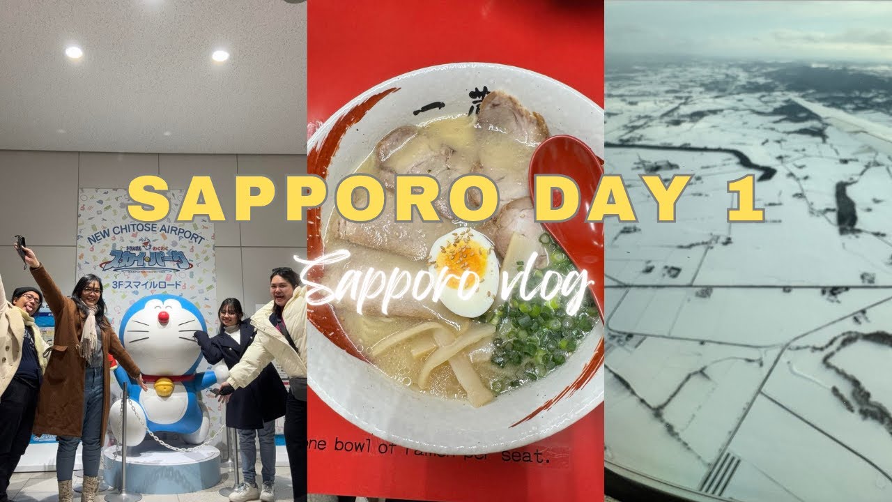 Last Day in Tokyo + Flight to Sapporo | First Authentic Sapporo Ramen 🍜 + Donki & Matsumoto Kiyoshi