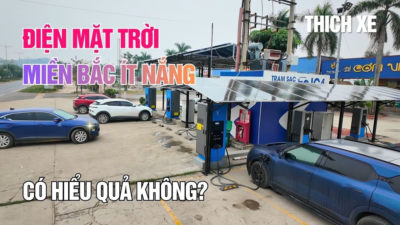 Điện mặt trời có thực sự hiệu quả với trạm sạc VinFast tại miền Bắc?