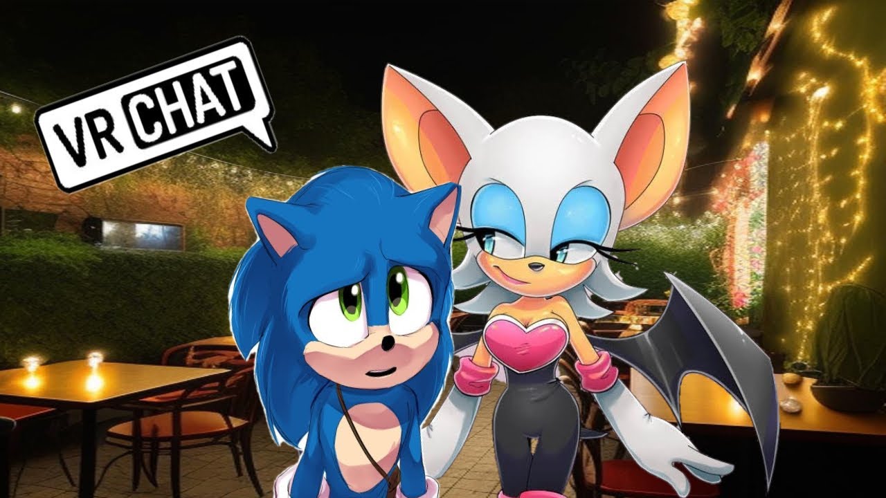 Movie sonic takes Rouge the bat on a Date in VRchat