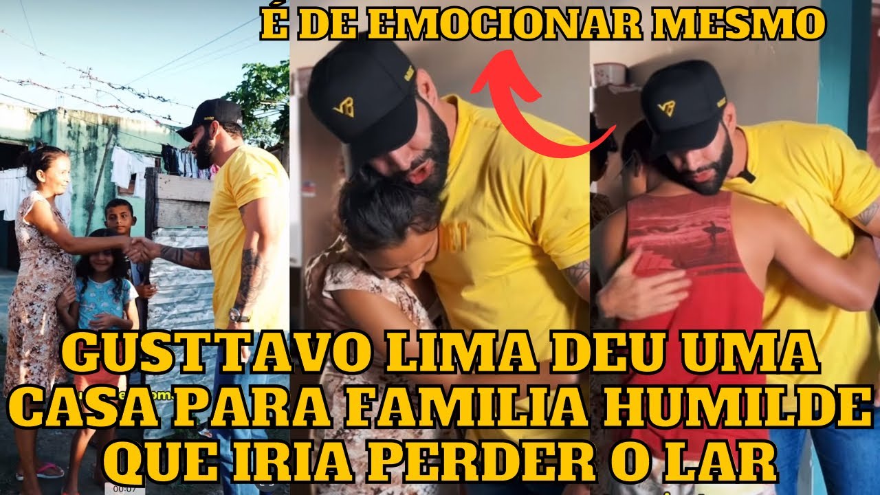 Gusttavo Lima dá uma CASA para FAMÍLIA humilde e EMOCIONA a web